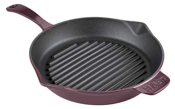LAVA Litoželezna gril ponev, 28 cm - vijolična