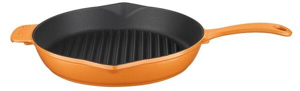 LAVA Litoželezna gril ponev, 28 cm - oranžna
