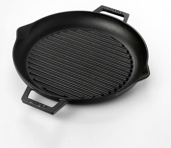 LAVA Litoželezna gril ponev, 26 cm - z dvema ročajema, eco
