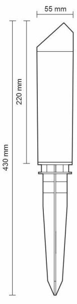 LED Zunanja svetilka LED/3W/230V 2800K IP65