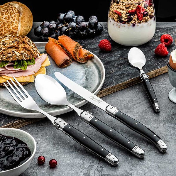 LAGUIOLE Premium Line Set jedilnega pribora (24 delni) - Black