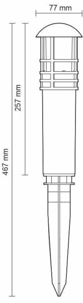 LED Zunanja svetilka LED/3W/230V 2800K IP65