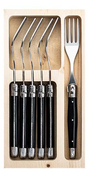 LAGUIOLE Premium Line Set vilic - Black (6 kom)