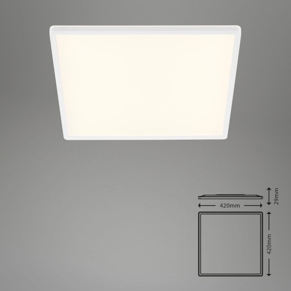 Briloner 7158-416 - LED Stropna svetilka SLIM LED/22W/230V 42x42 cm