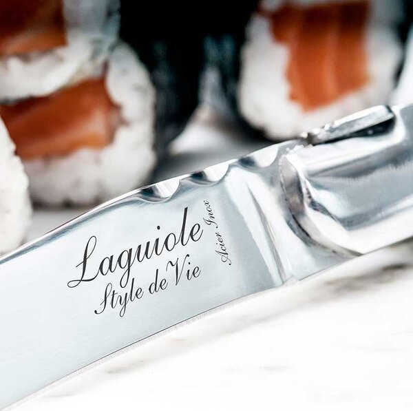LAGUIOLE Luxury Line Set nožev za zrezke - Black Ebony (6 kom)