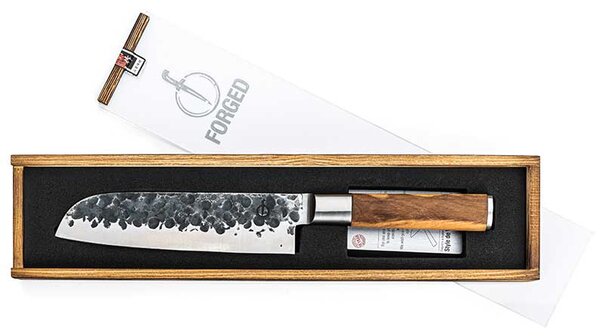 FORGED Olive Santoku nož 18 cm