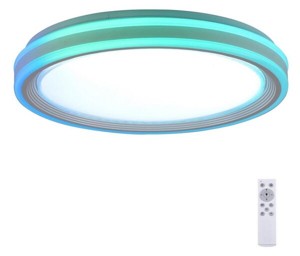 Leuchten Direkt 15154-16 - LED RGB Zatemnitvena stropna svetilka EDGING 39W/230V + Daljinski upravljalnik