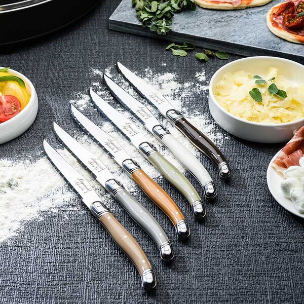 LAGUIOLE Premium Line Set nožev za zrezke s stojalom - Treasure (6 kom)