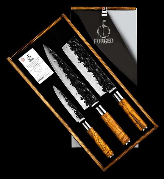 FORGED Olive Set 3 nožev