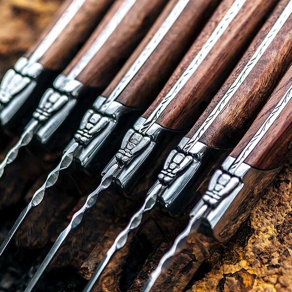 LAGUIOLE Luxury Line Set nožev za zrezke - Rosewood (6 kom)