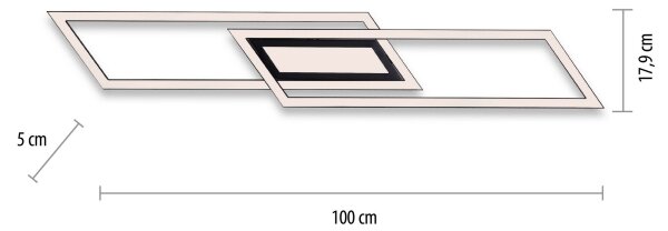 Leuchten Direkt 14694-18 - LED stropna svetilka ASMIN LED/48W/230V