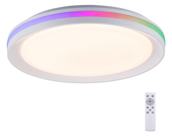 Leuchten Direkt 15544-16 - LED RGB Zatemnitvena stropna svetilka RIBBON 15W/230V + Daljinski upravljalnik