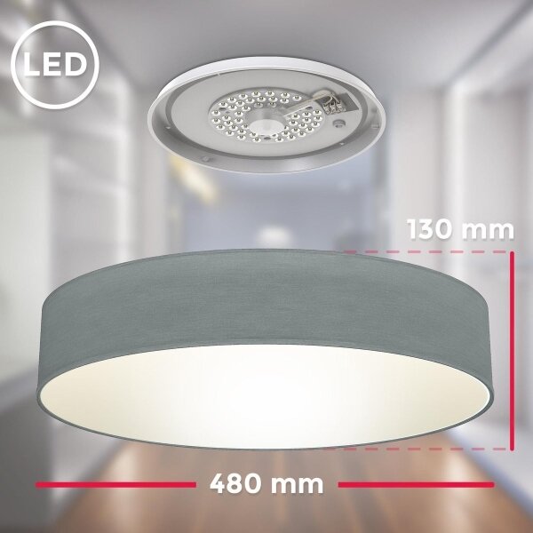 B.K. Licht 1393 - LED stropna svetilka LED/20W/230V siva