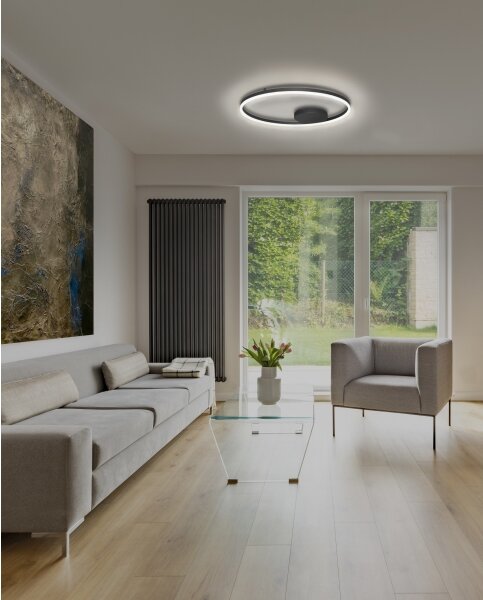 Azzardo AZ4703 - LED Stropna svetilka HALO LED/55W/230V črna