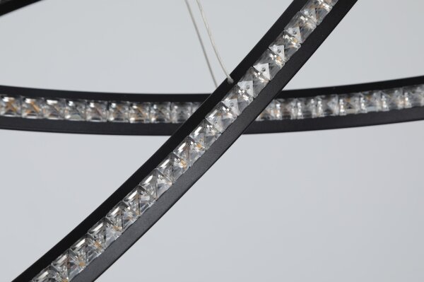 Azzardo AZ4428 - LED Lestenec na vrvici BRIGHTON LED/55W/230V črna