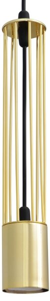 LED Lestenec na vrvici BARS 1xGU10/4,8W/230V gold