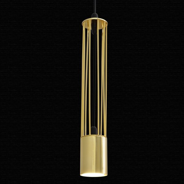 LED Lestenec na vrvici BARS 1xGU10/4,8W/230V gold