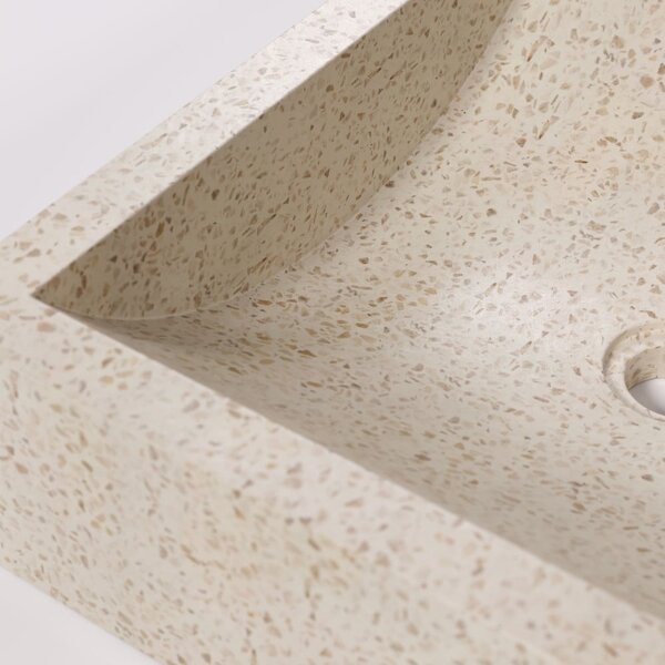 Terrazzo umivalnik Kave Home Sunday, 45 x 40 cm