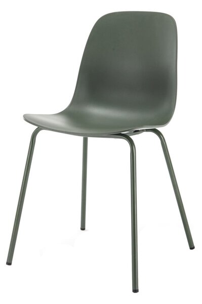 Zelen plastičen jedilni stol Whitby – Unique Furniture