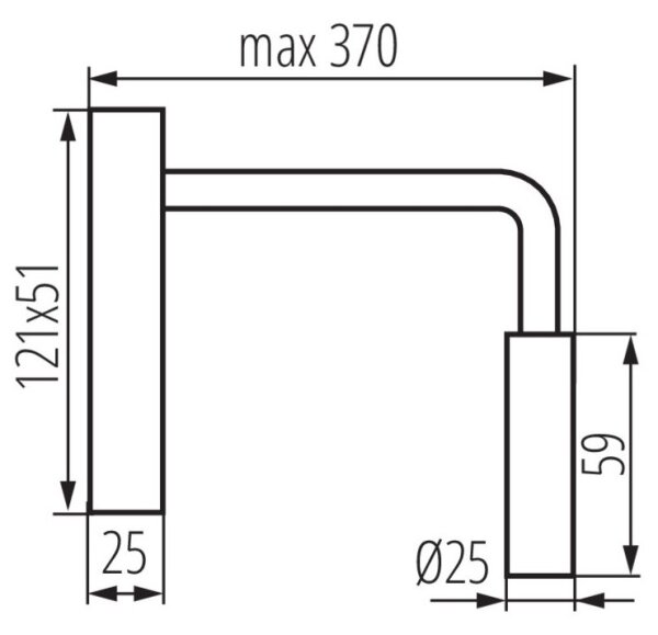 Kanlux 32523 - LED Fleksibilna stenska svetilka TONIL LED/2,7W/230V bela