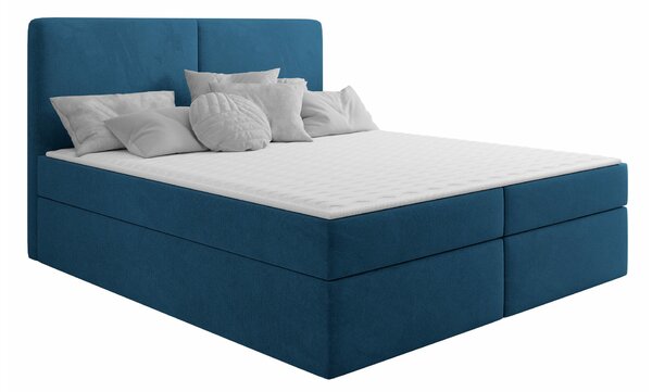 Boxspring postelja Miami 413, 180x200, Blago, Posteljno dno, 182x209x115cm, Vzmetnica