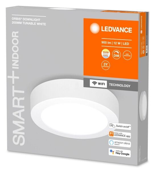 Ledvance - LED Zatemnitvena stropna svetilka ORBIS LED/12W/230V 3000-6500K Wi-Fi