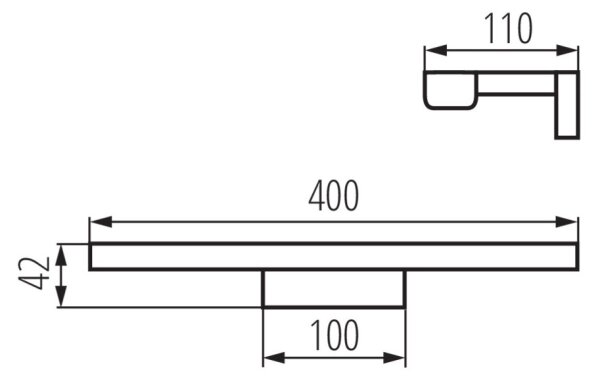 Kanlux 26686 - LED Kopalniška luč za osvetlitev ogledala ASTEN LED/8W/230V IP44 bela