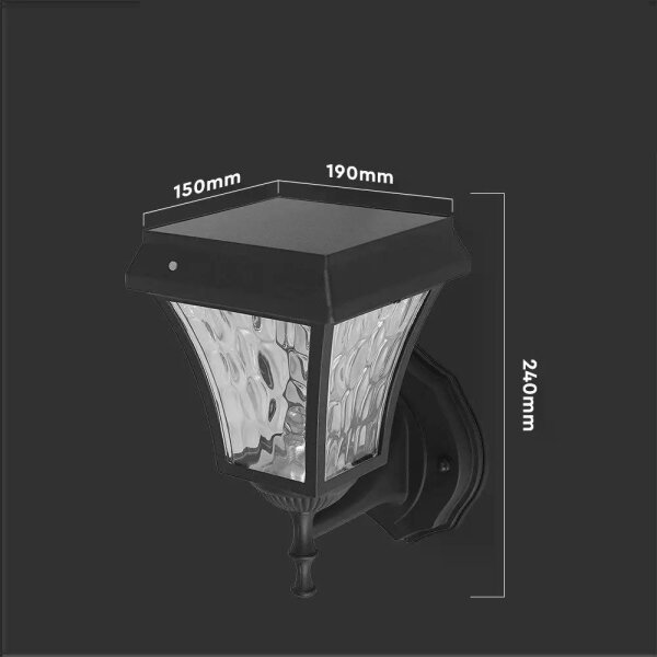 LED Solarna stenska svetilka 3v1 LED/2W/5,5V 3000K/6000K IP65