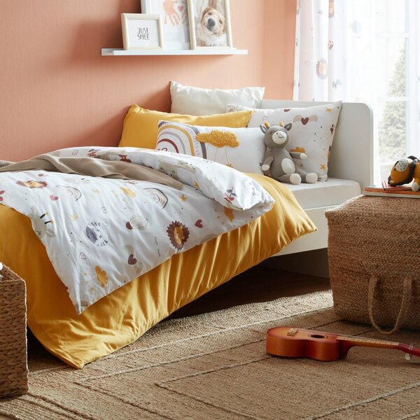 Premium Living Otroška Posteljnina Sandy, Bela, Živali, 40/60, 100/135