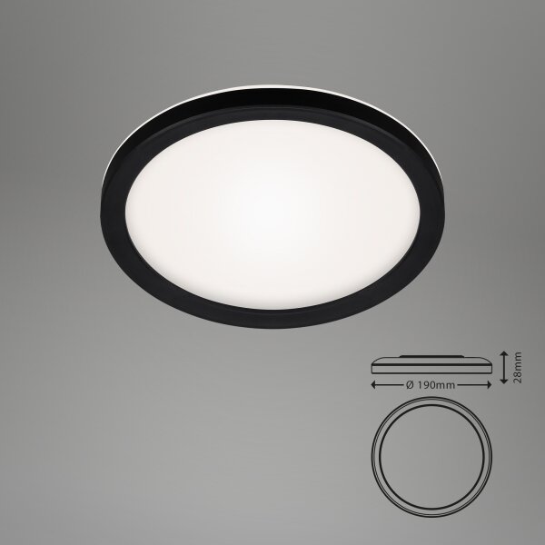 Briloner 7150-415 - LED stropna svetilka SLIM LED/12W/230V premer 19 cm