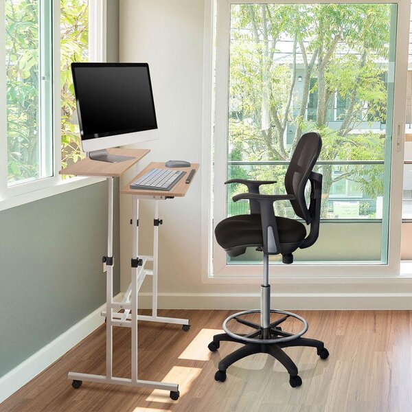 MID.YOU Pisalna Miza Workstation I, Bela, Hrast