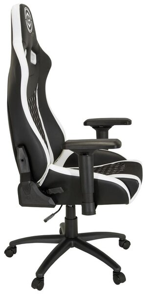 MID.YOU Gaming Stol Gamebreaker Sx 04, Črna, Bela