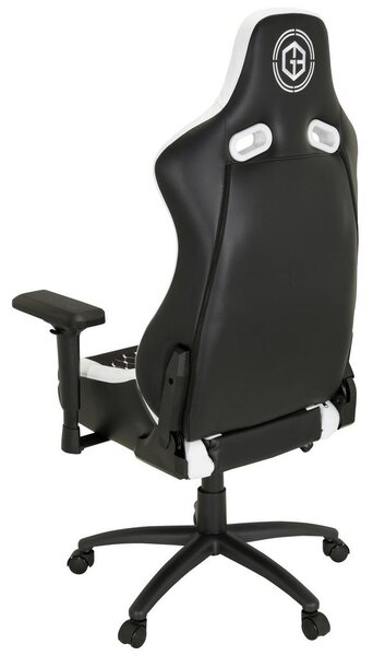 MID.YOU Gaming Stol Gamebreaker Sx 04, Črna, Bela