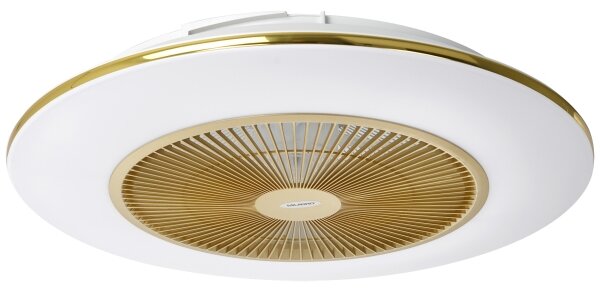 Brilagi - LED Zatemnitvena svetilka z ventilatorjem AURA LED/38W/230V zlata + Daljinski upravljalnik