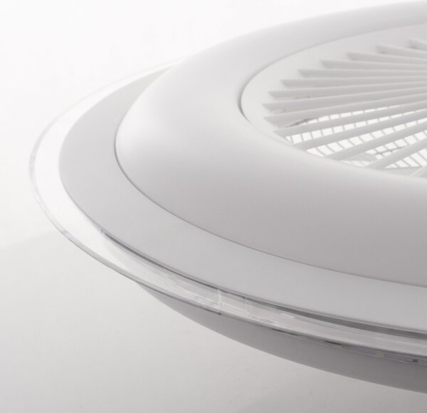 Brilagi - LED Zatemnitvena svetilka z ventilatorjem RONDA LED/48W/230V bela + Daljinski upravljalnik