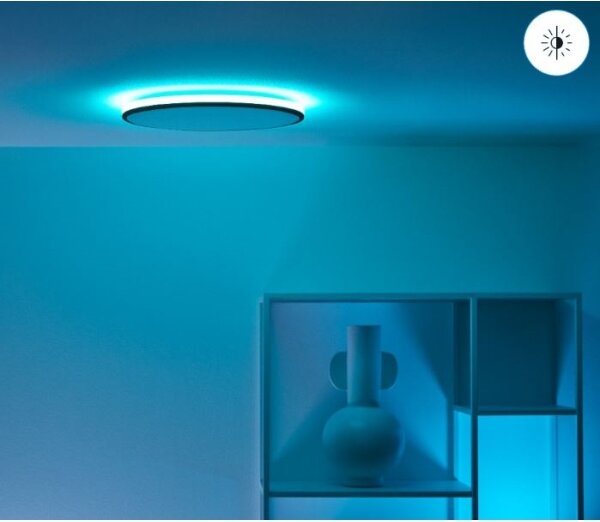 WiZ - LED RGBW Pametna stropna svetilka RUNE LED/21W/230V črna Wi-Fi