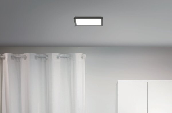 WiZ - LED Zatemnitvena stropna svetilka SUPERSLIM LED/12W/230V črna Wi-Fi