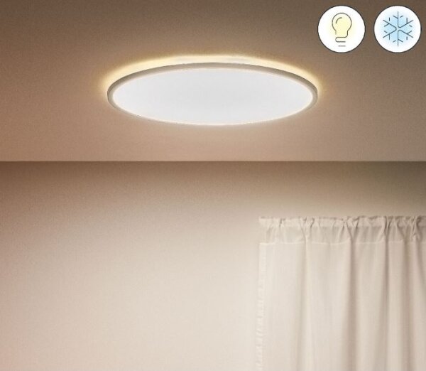 WiZ - LED Zatemnitvena stropna svetilka SUPERSLIM LED/32W/230V bela Wi-Fi