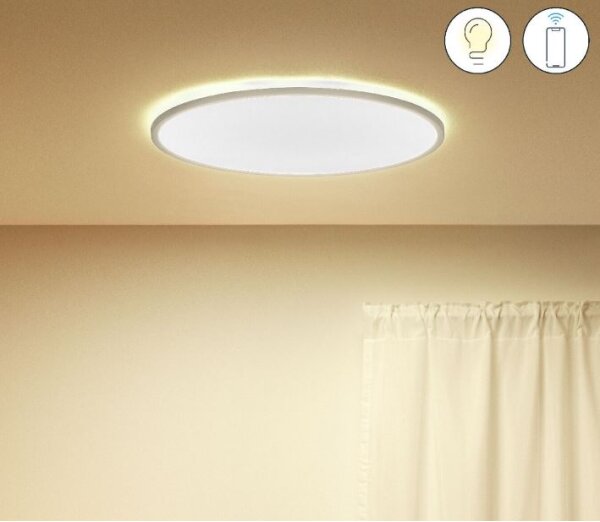 WiZ - LED Zatemnitvena stropna svetilka SUPERSLIM LED/32W/230V bela Wi-Fi