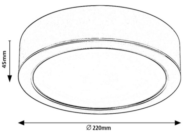 Rabalux 2688 - LED Stropna svetilka SHAUN LED/24W/230V pr. 22 cm
