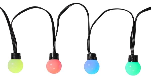 Nedis WIFILP02C48 - LED RGB Okrasna veriga 48xLED 13,8m IP65 Wi-Fi Tuya