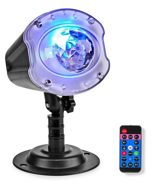 Nedis CLPR3 - LED Laserski projektor 6W/230V IP65 + Daljinski upravljalnik