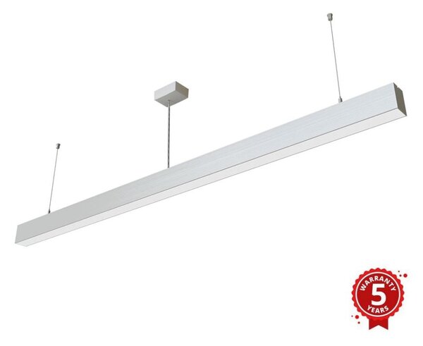 APLED - LED Lestenec na vrvici LOOK LED/58W/230V 4000K 150 cm srebrna