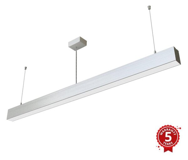 APLED - LED Lestenec na vrvici LOOK LED/46W/230V 4000K 120 cm srebrna