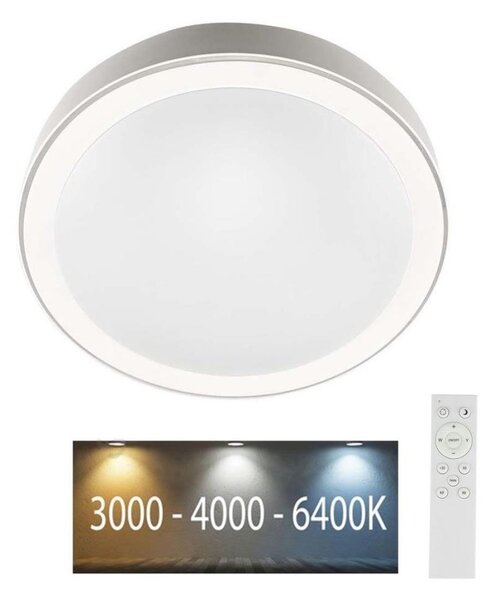 LED Zatemnitvena stropna svetilka LED/40W/230V 3000K/4000K/6500K + Daljinski upravljalnik