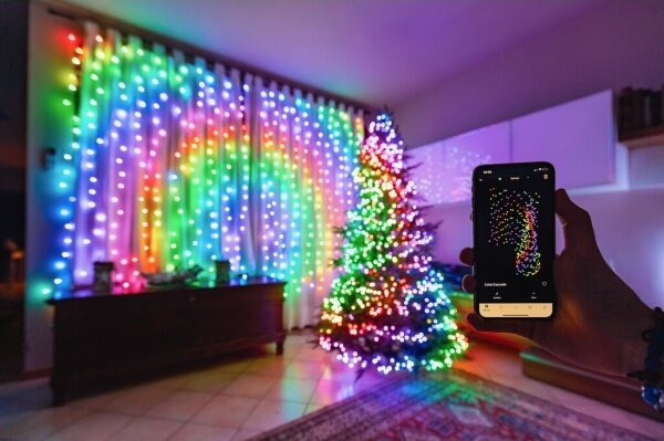 Twinkly TWS250SPP-BEU - LED RGB Zunanja božična veriga 250xLED 23,5m IP44 Wi-Fi