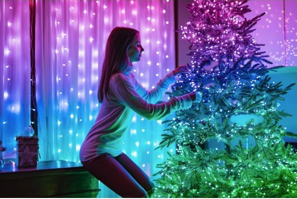 Twinkly TWS100STP-BEU - LED RGB Zunanja božična veriga 100xLED 11,5m IP44 Wi-Fi