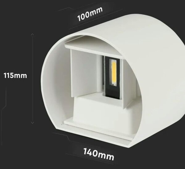 LED Zunanja stenska svetilka LED/6W/230V 4000K IP65 bela