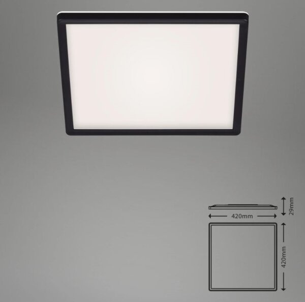 Briloner 7082-015 - LED Zatemnitvena stropna svetilka SLIM LED/22W/230V + Daljinski upravljalnik