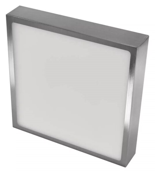 LED Stropna svetilka LED/21W/230 3000/3500/4000K 22,5x22,5 cm krom